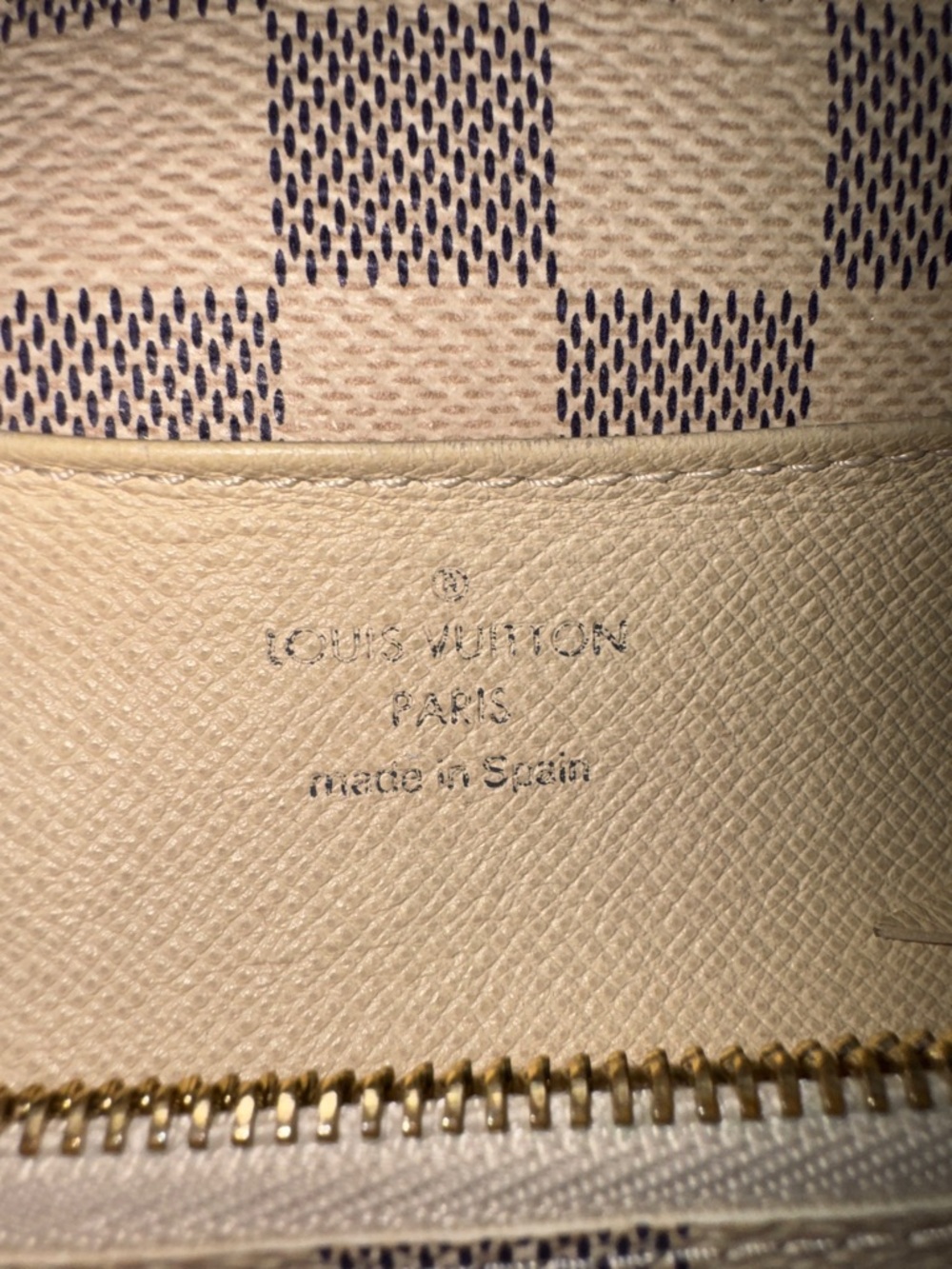 Louis Vuitton Damier Azur Snap Continental Wallet in Beige and Brown - Picture 16 of 16